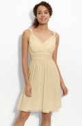 Ruched Chiffon Dress