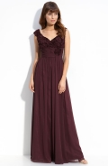 Off Shoulder Chiffon Gown