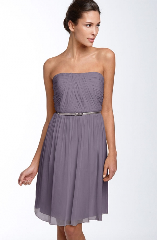 Belted Chiffon Dress