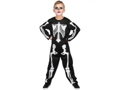 Kids punk skeleton costume