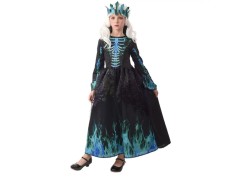 Blue fire skeleton costume