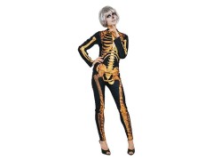 golden skeleton costume