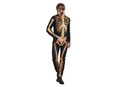 golden skeleton costume