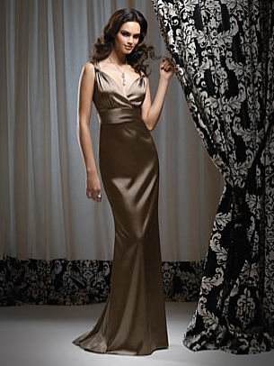 Sweetheart V-neck Mermaid Cheap empire waist Sheath Design Evening Party Gown