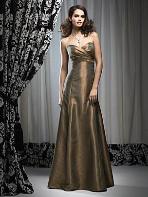 Cheap Sweetheart A-line Floor length Strapless Design Evening Party dress