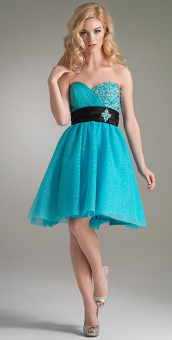 Bright Strapless With Sequins Ball Gown Side Draped Cocktail / Evening Dress Bright Strapless With Sequins Ball Gown Side Draped Cocktail / Evening Dress