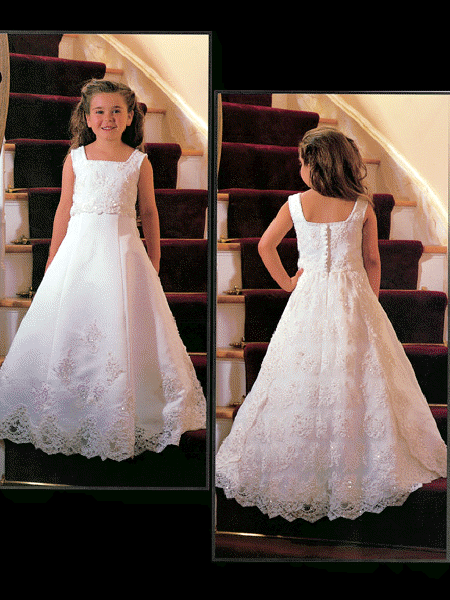 Cheap Lacing new style Fashion Princess Design Embroider Dress For Flower Girl