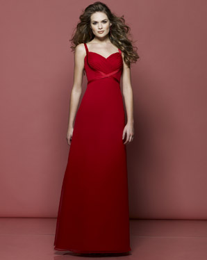 Empire Shoulder Straps A-Line Chiffon Bridesmaid Dresses (KB0649) Empire Shoulder Straps A-Line Chiffon Bridesmaid Dresses (KB0649)
