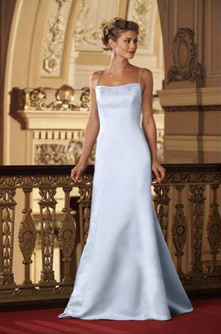 Mermaid Spaghetti Straps Satin Bridesmaid Dresses (KB0130)