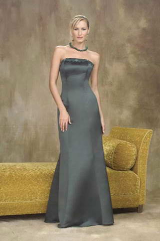 Mermaid Strapless Matte Satin Bridesmaid Dresses (cf0131)