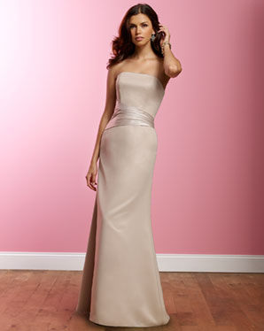 Strapless A-line Satin Bridesmaid Dresses (KB0651) Strapless A-line Satin Bridesmaid Dresses (KB0651)