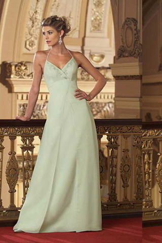 v-neck chiffon dress (mj042)