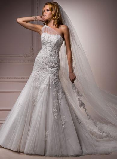 Lace Tulle Mermaid/Trumpet Wedding Dress Flared Skirt Lace Tulle Mermaid/Trumpet Wedding Dress Flared Skirt