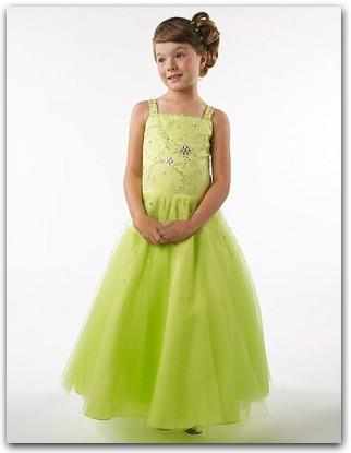 Sage Straps Beaded Flower Girl Dresses Sage Straps Beaded Flower Girl Dresses