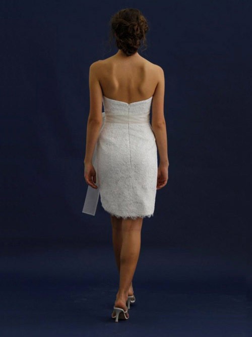 Ablaze Mini Length A-Line Sweetheart Low Back Sweep Train With Sash Wedding Dresses WDresses00921