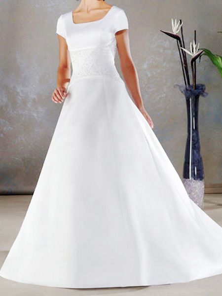 2011 A line Short Sleeves Embroidery Satin&Taffeta wedding dress 2011 A line Short Sleeves Embroidery Satin&Taffeta wedding dress