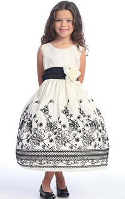 White Flower Girl Dress