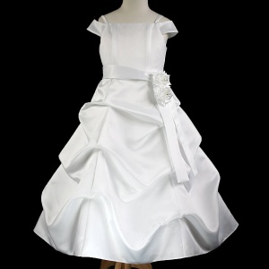 White Satin Pick Up Dress White Satin Pick Up Dress