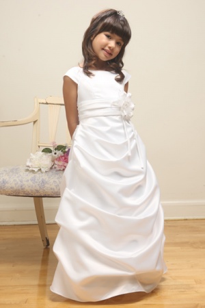 Beautiful White Satin Gown