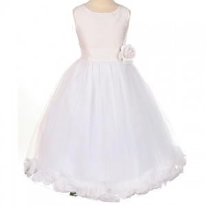 White Rose Petal Dress