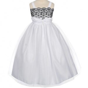 White Lace and Tulle Tea Dress