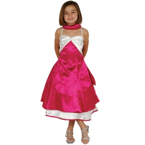 Fuschia and White Spice Dress
