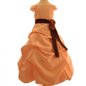 Rose Satin Pick Up Dress