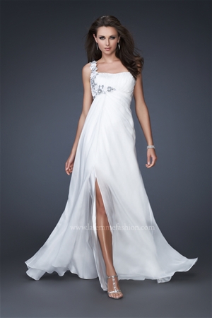 Dazzling One Shoulder Evening Dress