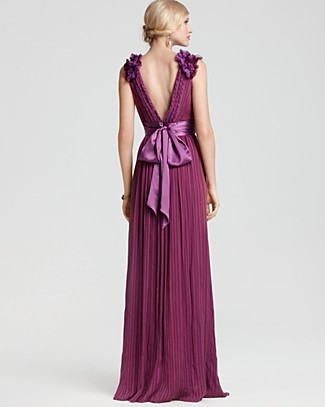 Hot Sale Ruffle Shoulder Gown