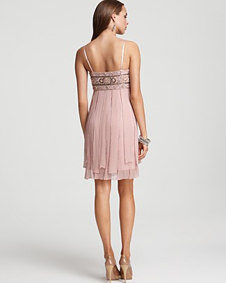 Sue Wong Silk Beaded Dress with Panels