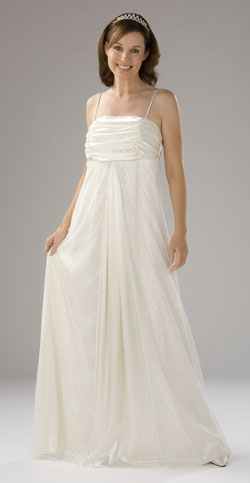 Chiffon Cap Sleeves Over Lace Bodice and Zip back Floor Length