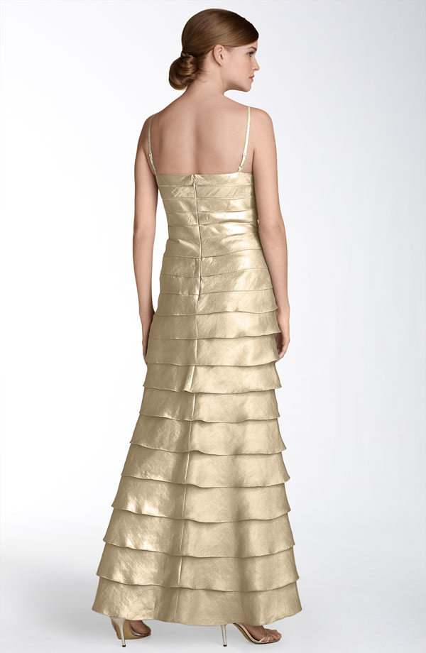 Shutter Tuck Gown with Bolero Jacket