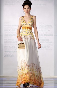 Inexpensive Yellow Gold Punk Prom Dresses