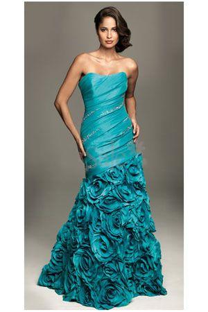 Glistening Dipped Rosette Tilt Sequin Formal Attire