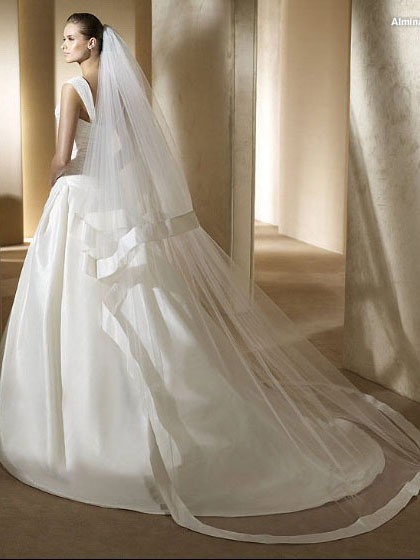 Unparalleled Floor Length A-Line Off Shoulder Low Back Sweep Train With Beads Wedding Dresses WDresses00811