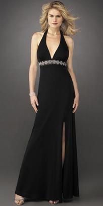 Black Halter Evening Gown Evening Dress