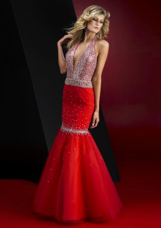 Sexy cool red vintage prom gowns cheap