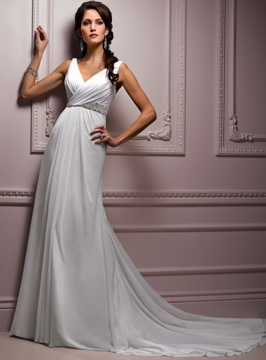 Roman Chiffon 2012 Spring V-Neckline Wedding Dress Roman Chiffon 2012 Spring V-Neckline Wedding Dress